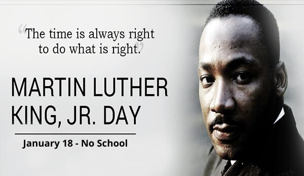 No School on Monday, January 18