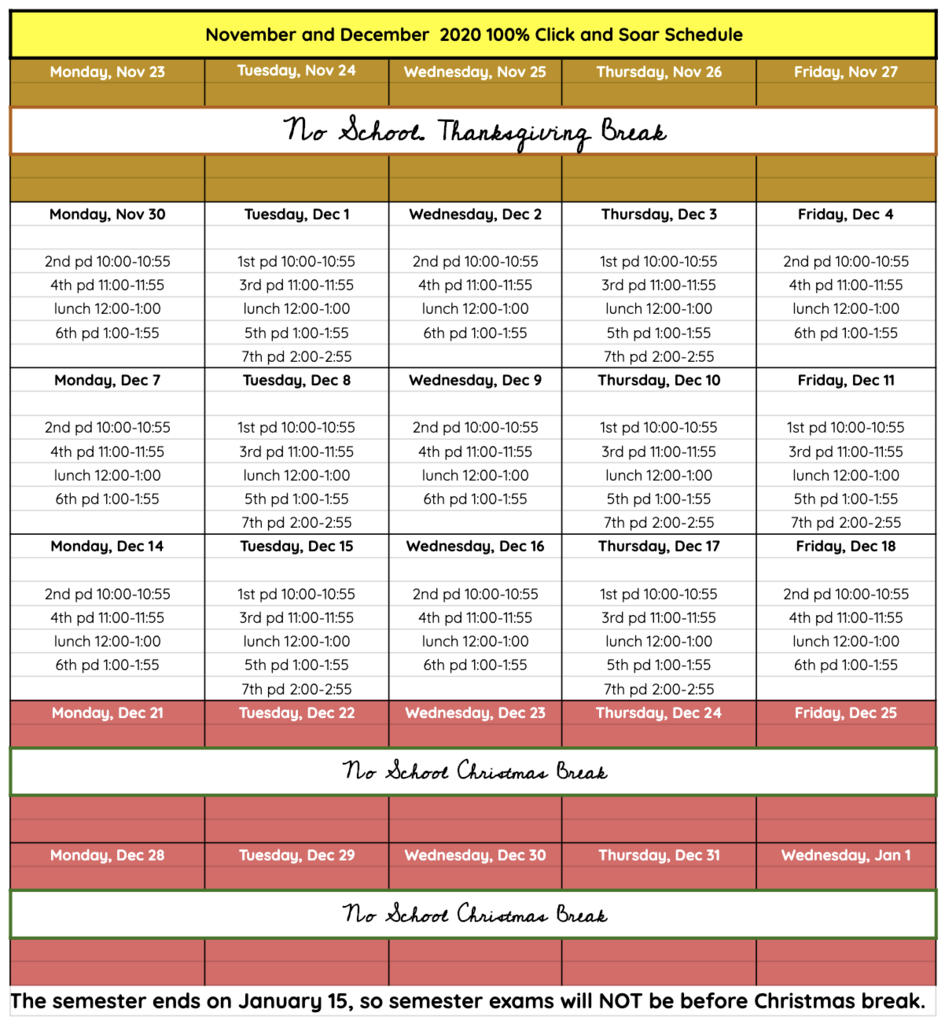 schedule