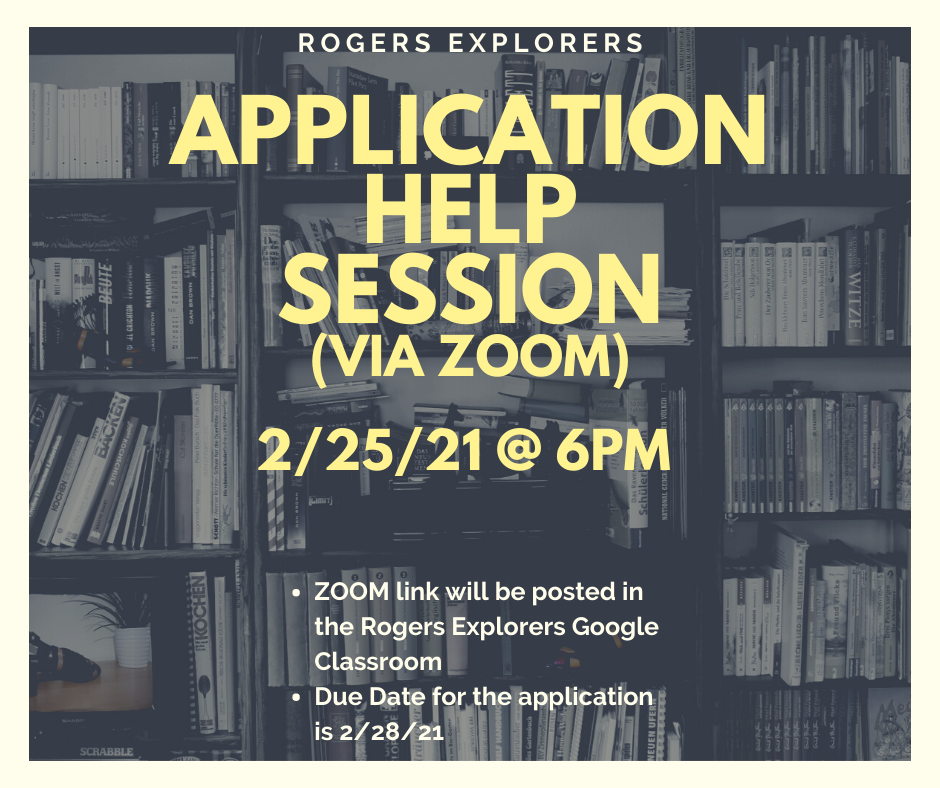 Rogers Explorers Application Help Session