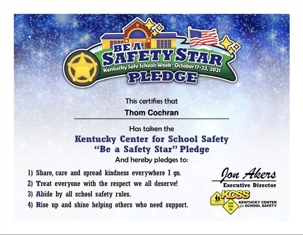 Safety Star Pledge