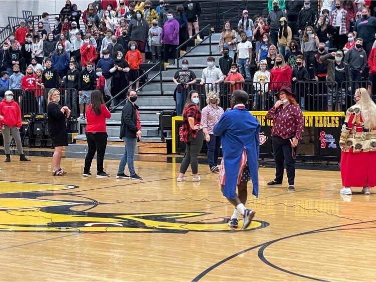 teachers dancing with Joe